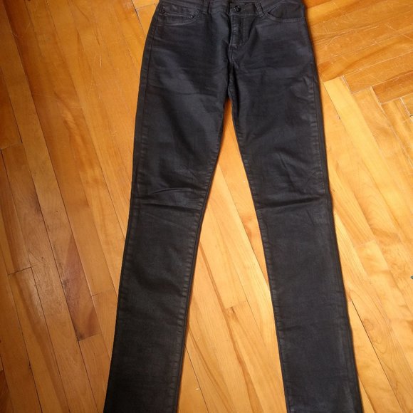 The Kooples Black Skin Leath Pants sz 26 - Picture 6 of 8